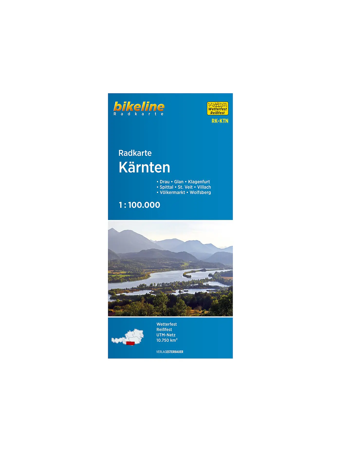 ESTERBAUER | Wanderkarte Bikeline-Radkarte Kärnten 1:100.000 | 